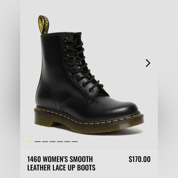 DR. MARTENS 1460 BOOT SMOOTH LEATHER - WOMEN'S NWT - Picture 8 of 8